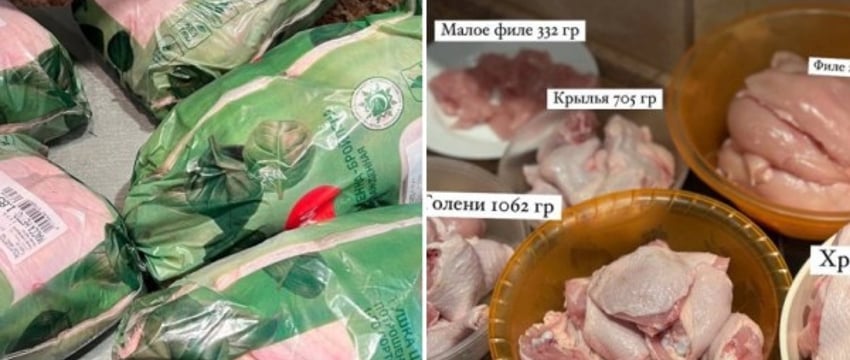 Целая курица или разделка? Белоруска повторила эксперимент в TikTok и посчитала экономию