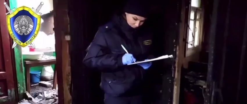 Мать и сын погибли при пожаре в своем доме в Новогрудке
