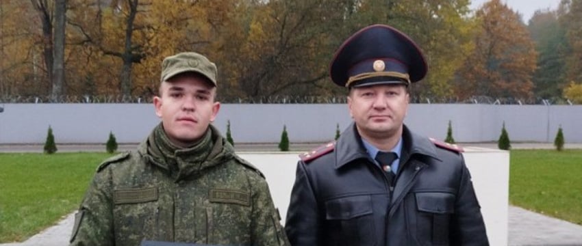 Военнослужащий помог задержать грабителя в Лунинце