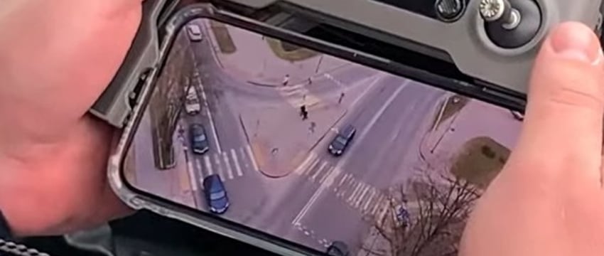 ГАИ показала, как с дронов следит за нарушителями ПДД. Всего за час попались восьмеро!