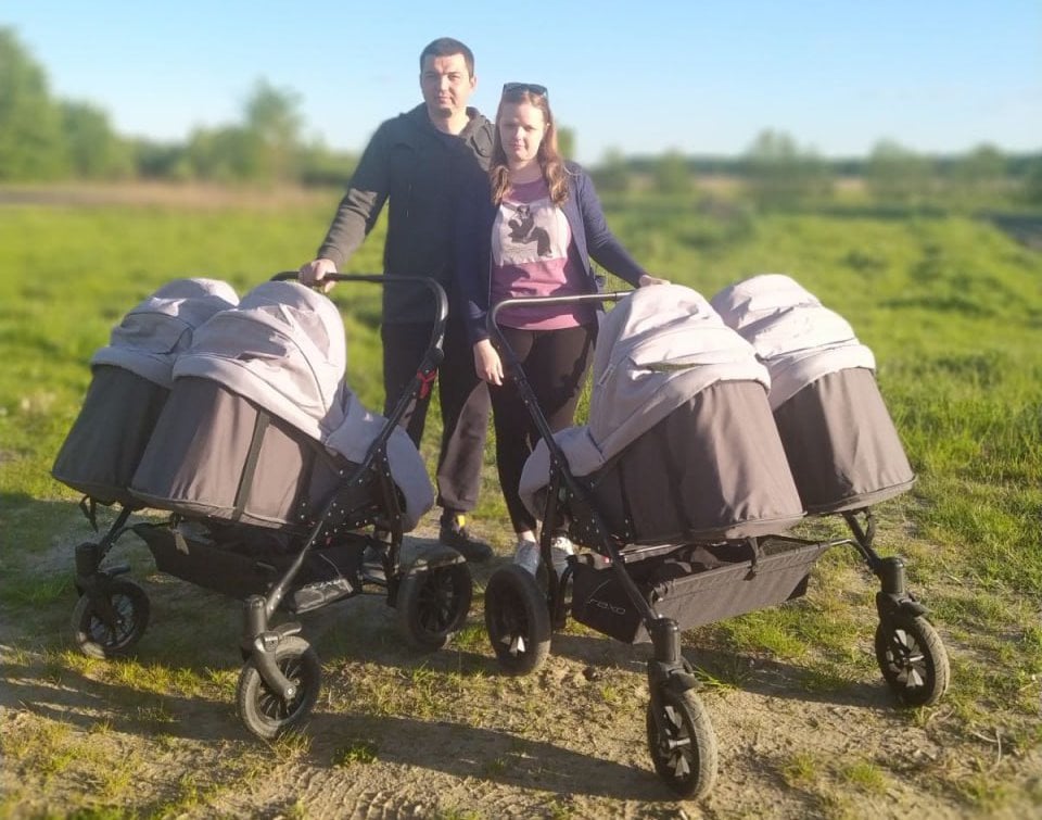 Сергей и Анна Скупейко из г. Кобрин – уникальная семья, они воспитывают четверняшек