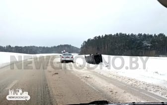 Катафалк перевернулся в Гродно