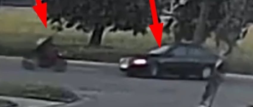 В Сморгони мотоциклист на огромной скорости влетел в бок легковушке. Жуткое видео