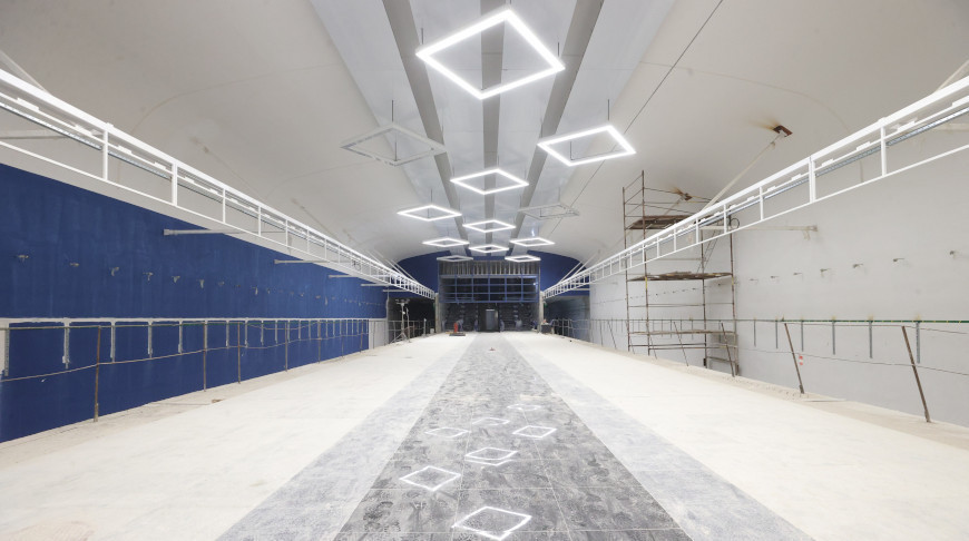 Светильники-облака и облицовка гранитом. Смотрите, как строятся новые станции третьей линии минского метро