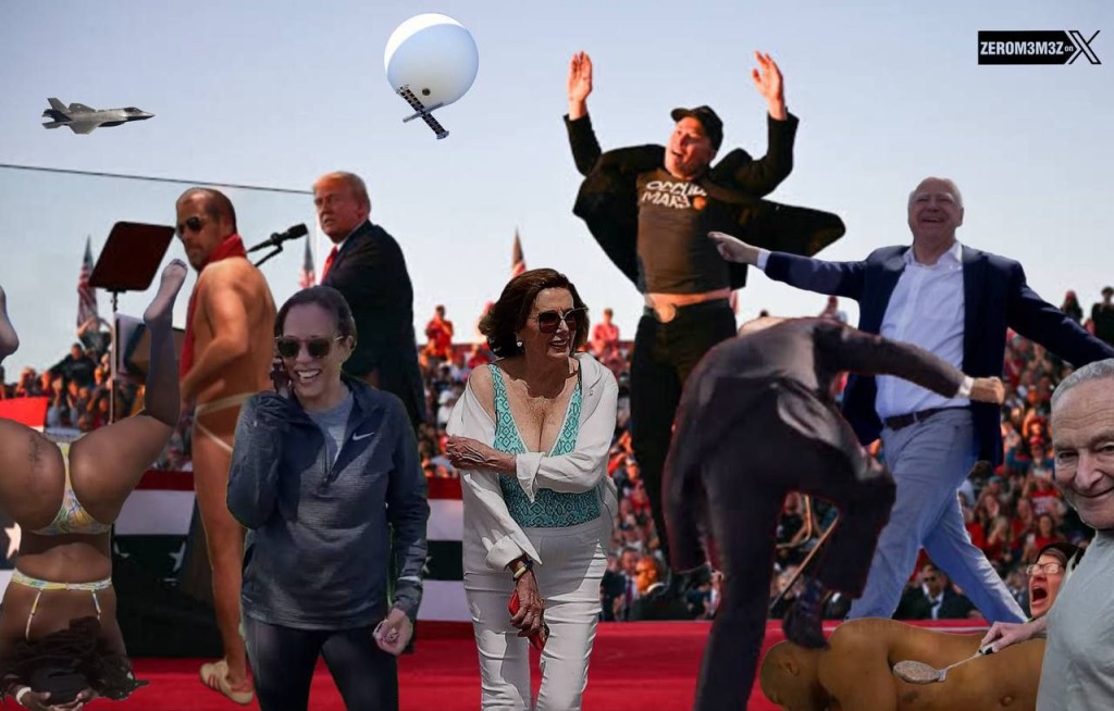 Илон Маск стал мемом после прыжков на митинге Трампа