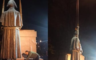 В Риге демонтировали памятник российскому полководцу Барклаю де Толли