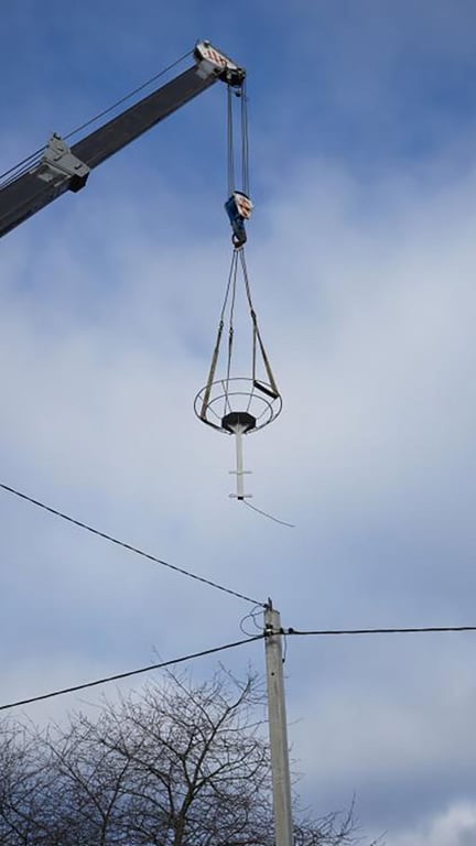 Необычные «квартиры» для аистов создают в Бресте