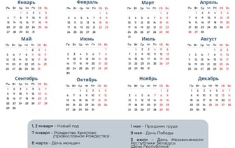 Стало известно, как будем отдыхать и работать в 2025 году