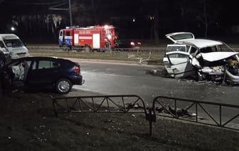В Гродно водитель выехал на встречную полосу и столкнулся с другим автомобилем