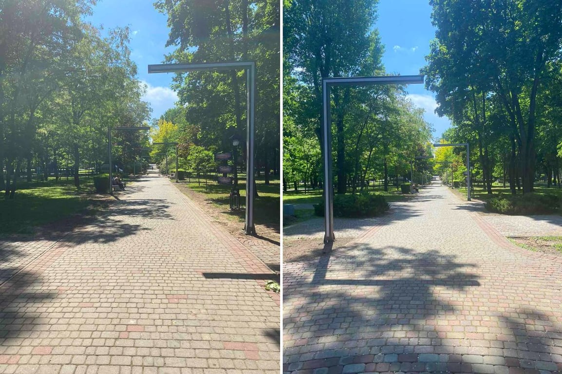 Новое освещение в парке культуры и отдыха Бреста