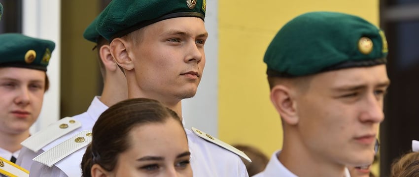 Торжественный выпуск военно-патриотического класса в Гомеле