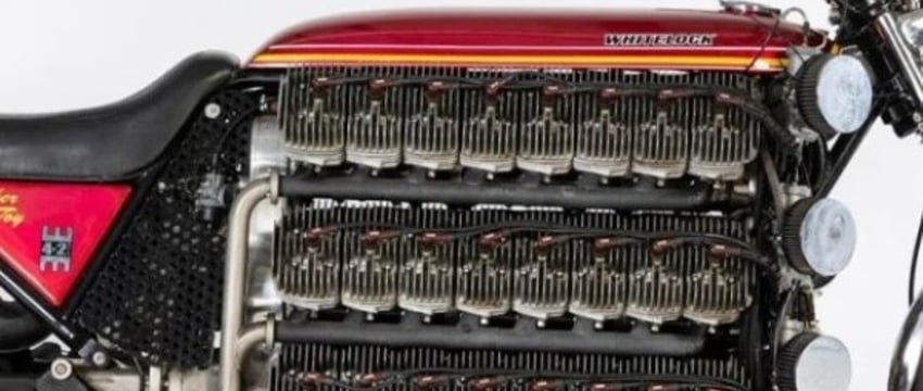 Мотоцикл-рекордсмен с 48-цилиндровым мотором выставили на аукцион