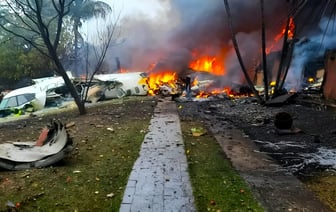 В Сети появилось видео крушения самолёта в Бразилии — 62 человека погибли — Видео