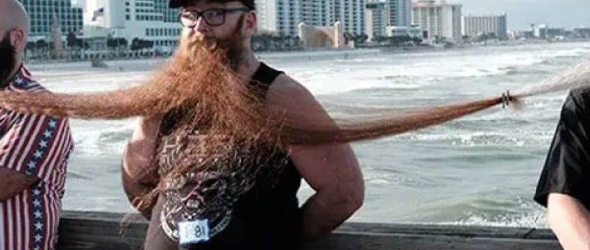 Мужчины с длинными усами и бородой установили новый мировой рекорд