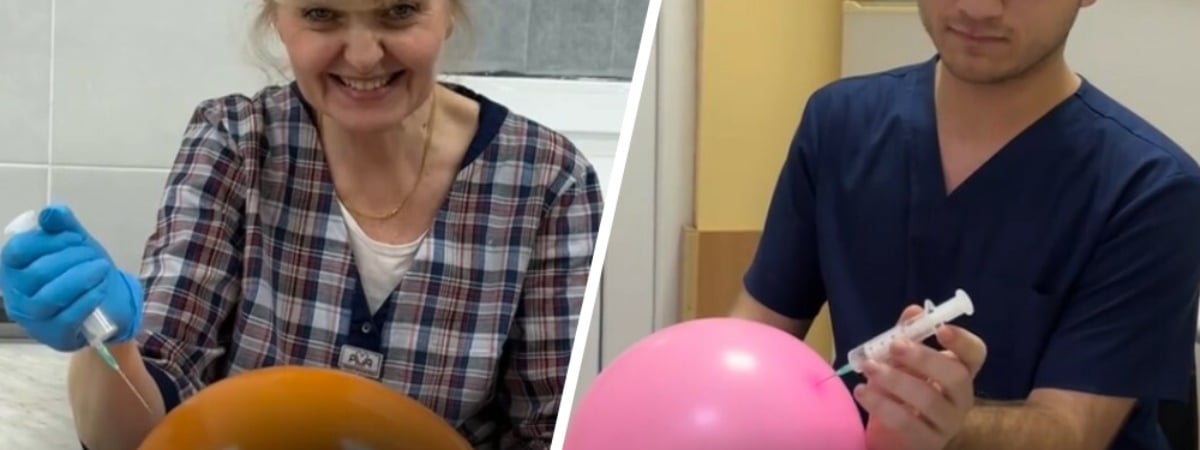 «Ко мне не подпускайте» — Гродненские медики посоревновались в мастерстве делать уколы. Пациенты раскрыли «секрет» — Видео