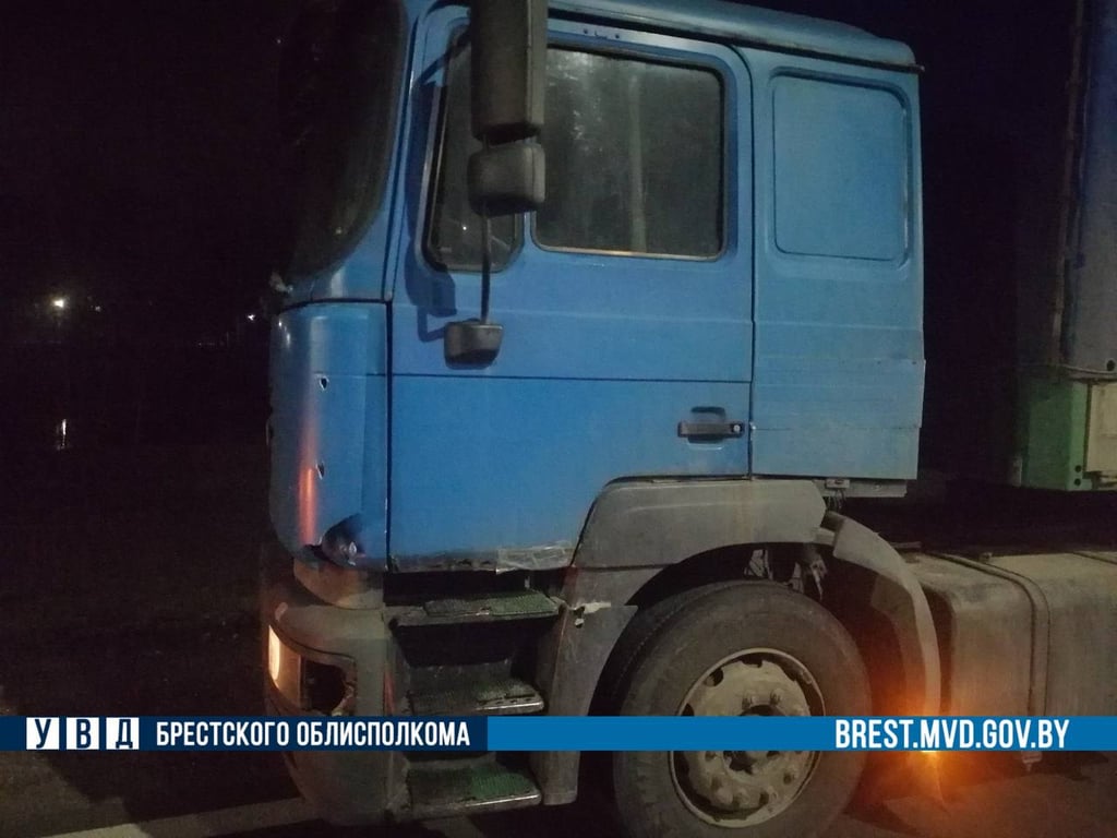 В Брестской области грузовик насмерть сбил пешехода на М1