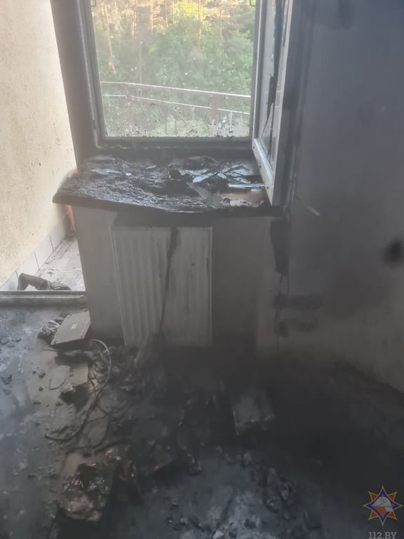 В Брестском районе произошел пожар на территории базы отдыха