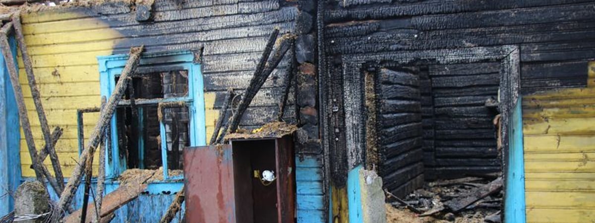 В Кореличском районе горел дом — жителей спас пожарный извещатель