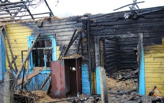 В Кореличском районе горел дом — жителей спас пожарный извещатель