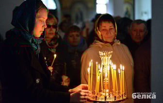 Прибытие Благодатного огня в Гомель