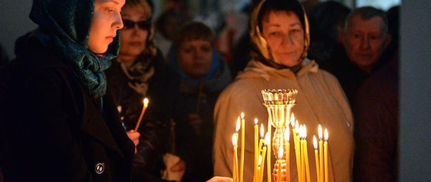 Прибытие Благодатного огня в Гомель