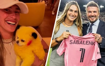 Подарок от Дэвида Бекхэма и шквал хейта. Почему Соболенко ругают за фото с собакой? — Видео