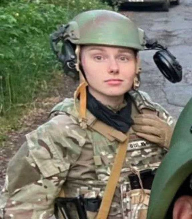 Мария Зайцева на войне в Украине. Фото предоставлено бывшим добровольцем