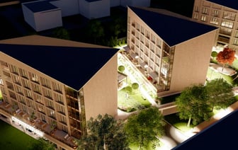 Сразу три пятиэтажки хотят вместить во двор двух домов на проспекте Строителей в Витебске