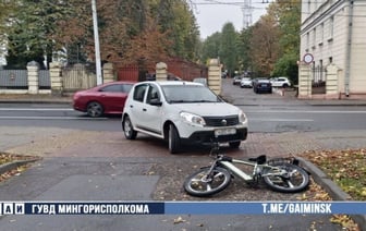 Ребенок на велосипеде попал под авто в Минске