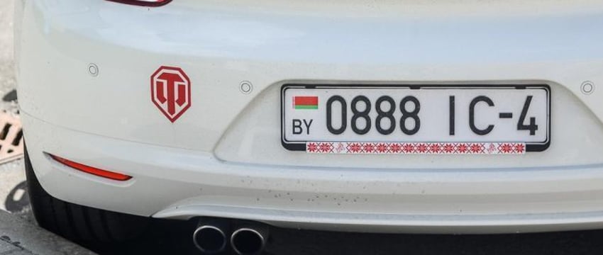 Эстония запретила въезд авто на белорусских номерах