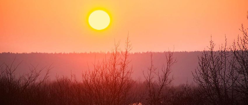 Немного красоты: полюбуйтесь, какой сегодня в Могилеве был рассвет