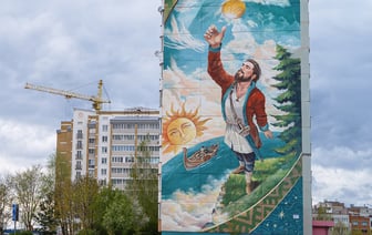 В Витебске появилось граффити, которое должно очищать воздух. Такого больше нет в Беларуси