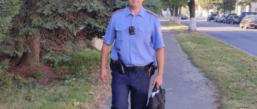 В Пинске участковый спас мужчину от грабителя с ножом