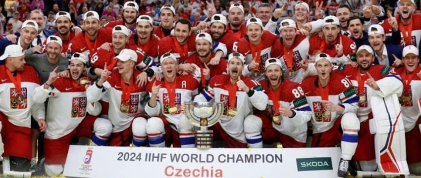 Чехия победила Швейцарию в финале ЧМ по хоккею 2024