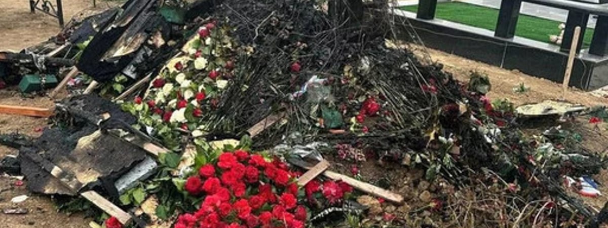 В Крыму сожгли могилу погибшего военкора «Известий»
