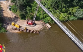 Самый длинный подвесной мост в Беларуси станет стеклянным: когда откроют?