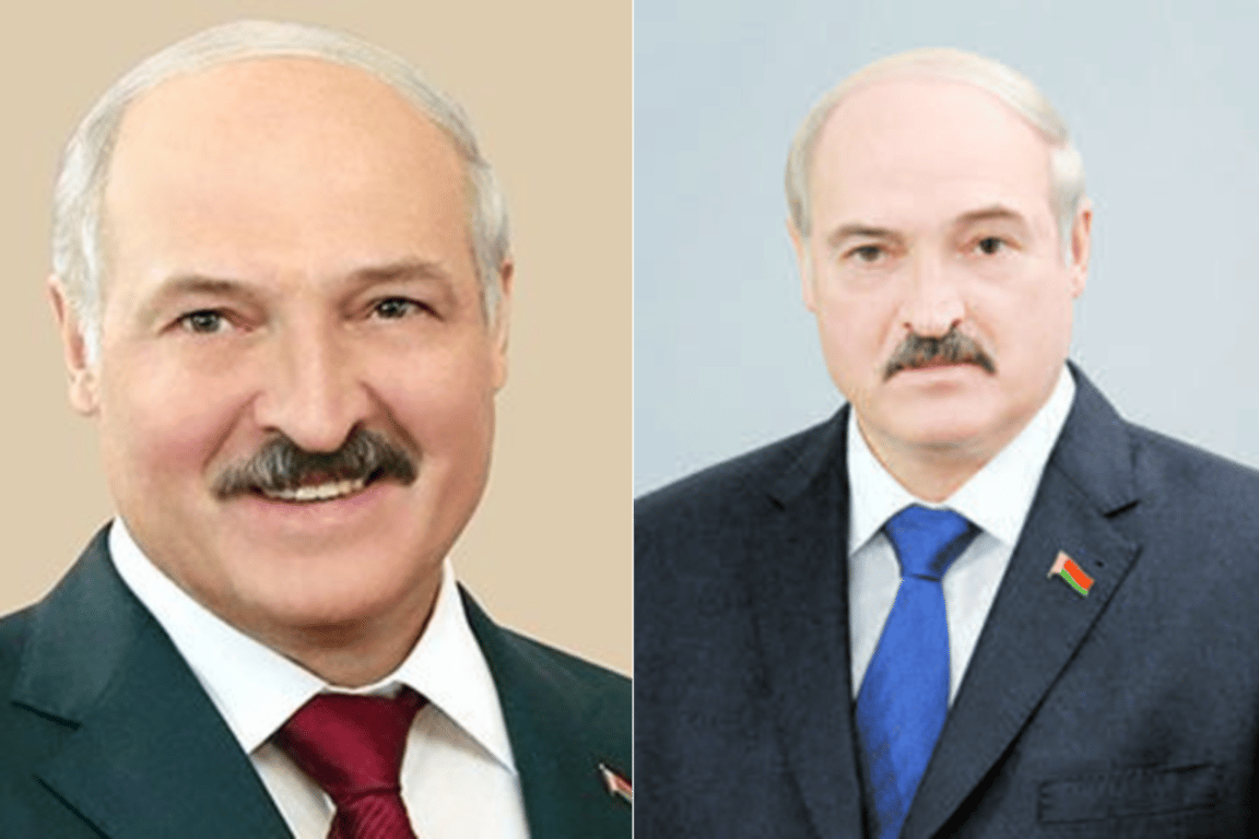 Фотографии из предвыборных программ Александра Лукашенко. Слева - в 2015 году, справа - в 2020 году. Фото: СБ, "Звязда"