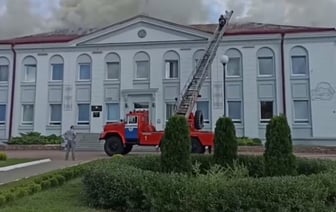 В Осиповичах загорелся райисполком