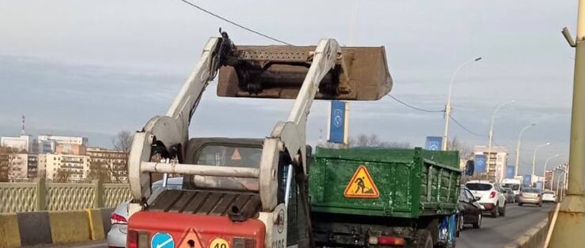 Работы на мосту по бульвару Шевченко в Бресте