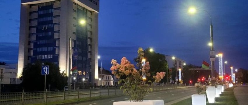В Бресте проспект Машерова заиграл новыми красками