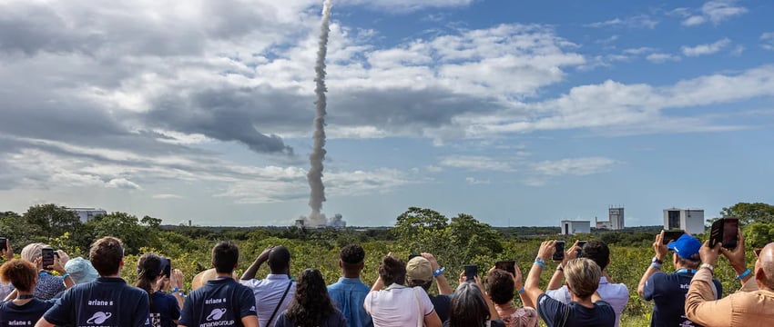 Ракета-носитель Ariane 6 была запущена с четырехлетней задержкой.
