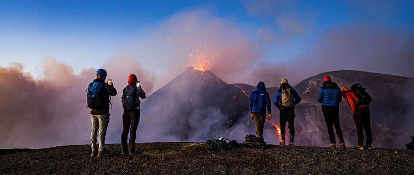 Извержение вулкана Этна началось на Сицилии