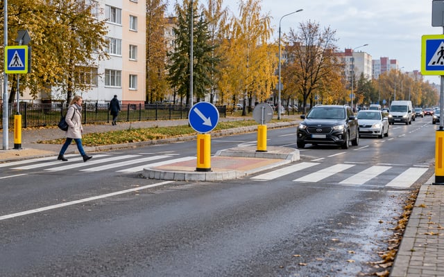 На улице Зенитчиков в Волковыске появится островок безопасности