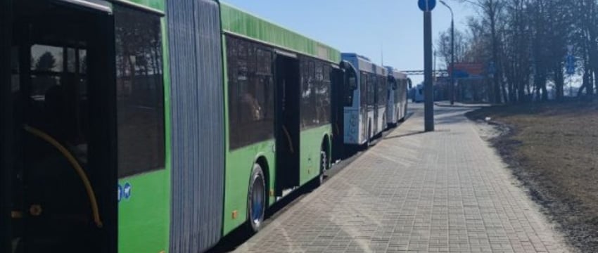 В Бресте появился новый автобус-«гармошка»