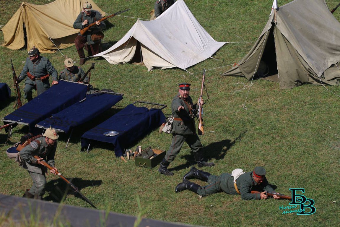 В Бресте воссоздали события Первой мировой войны
