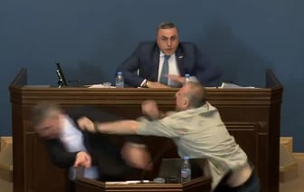 В Грузии депутаты подрались прямо в зале заседаний парламента — Видео
