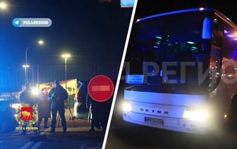 Автобус попытался проехать из Беларуси в Литву через закрытый КПП. Чем закончилось? — Видео