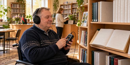 В Волковысской районной библиотеке открылся центр доступного чтения