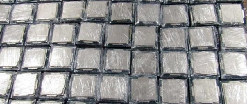 В Беларусь хотели незаконно ввезти 500 компьютерных процессоров