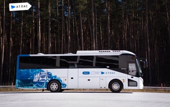 На маршрут Гродно — Минск выпустили необычный автобус — смотрите, как он выглядит